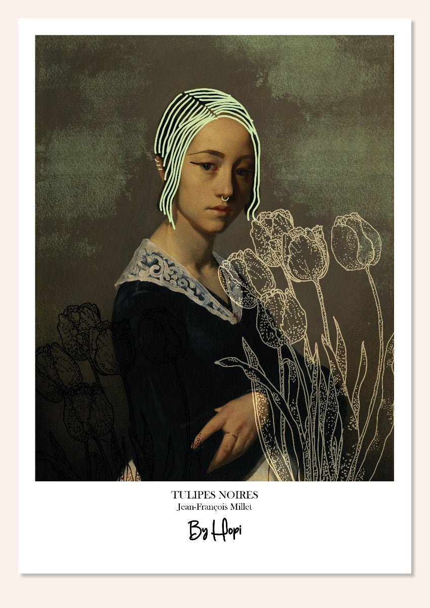 Les Tulipes noires Affiche